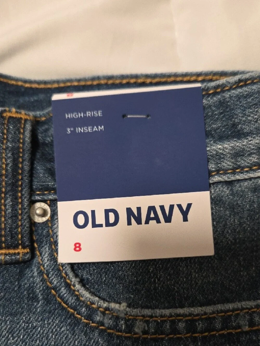 Old Navy Women's Distressed Denim Shorts - Medium Blue